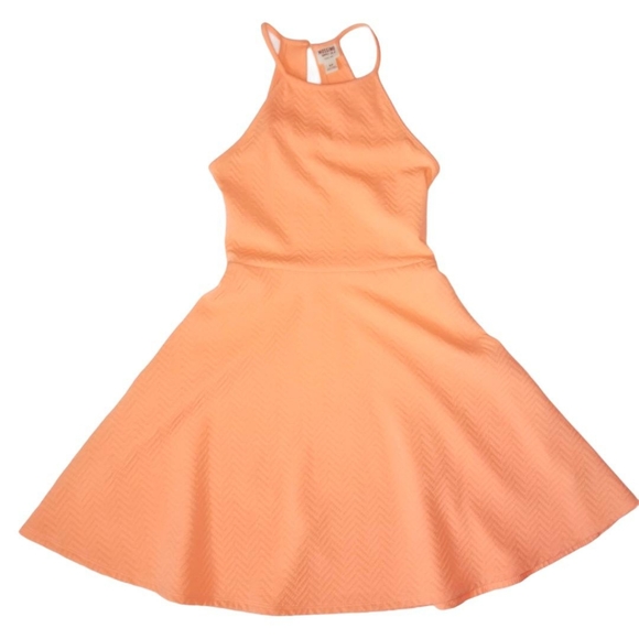 Mossimo Halter Light Orange/ Coral Dress - Picture 6 of 9